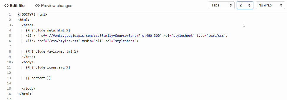 code indenting