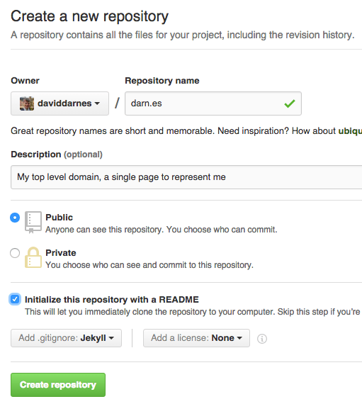 new repo creation